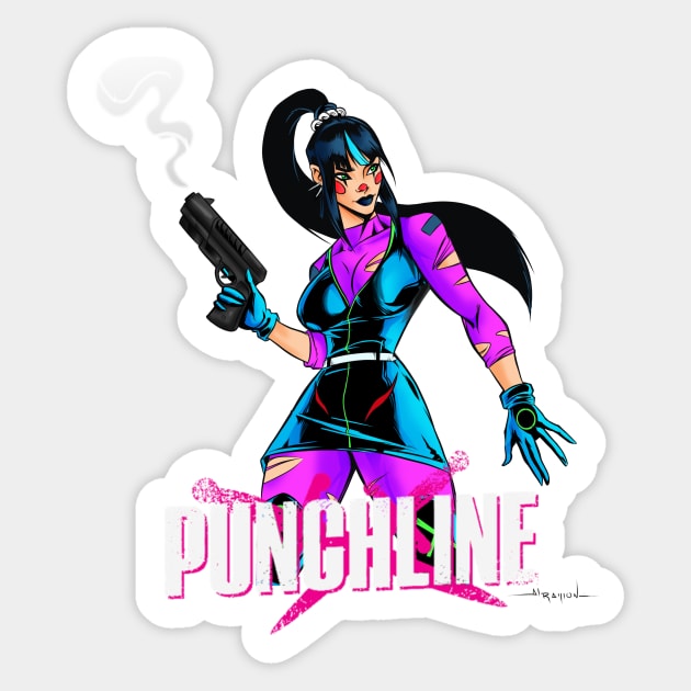 Punchline Sticker by Al Ramon art